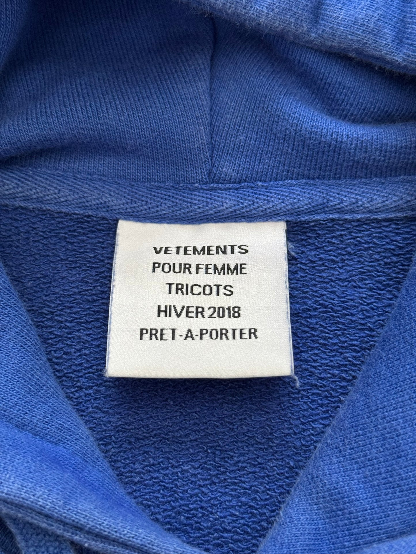 FW18 Vetements by Demna "Europa" Stars Oversized Hoodie