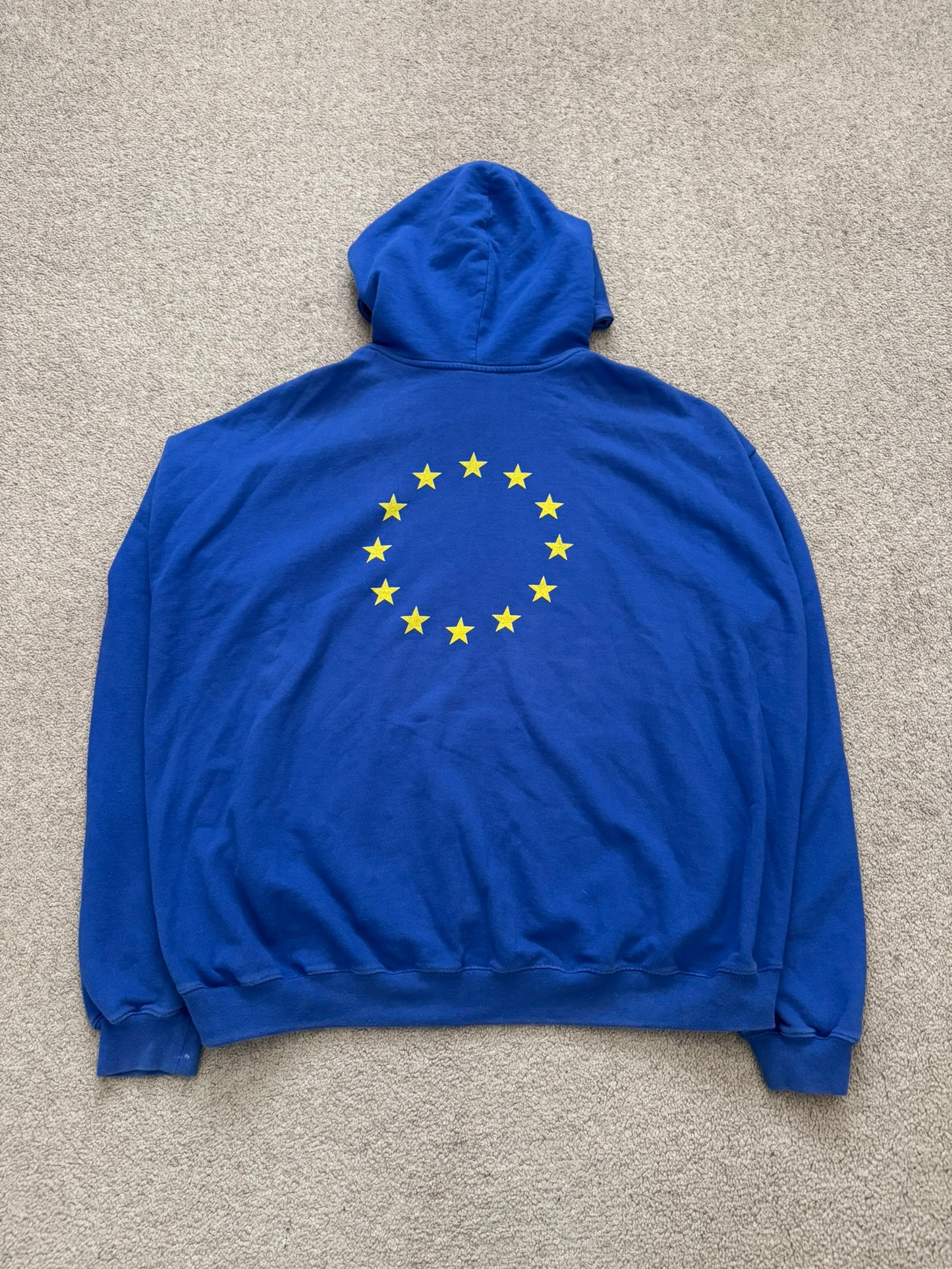 FW18 Vetements by Demna "Europa" Stars Oversized Hoodie