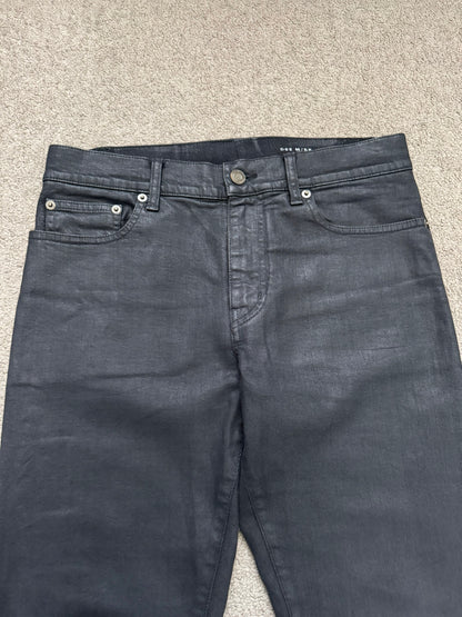 SS15 Saint Laurent by Hedi Slimane Black Wax D02 Denim Jeans