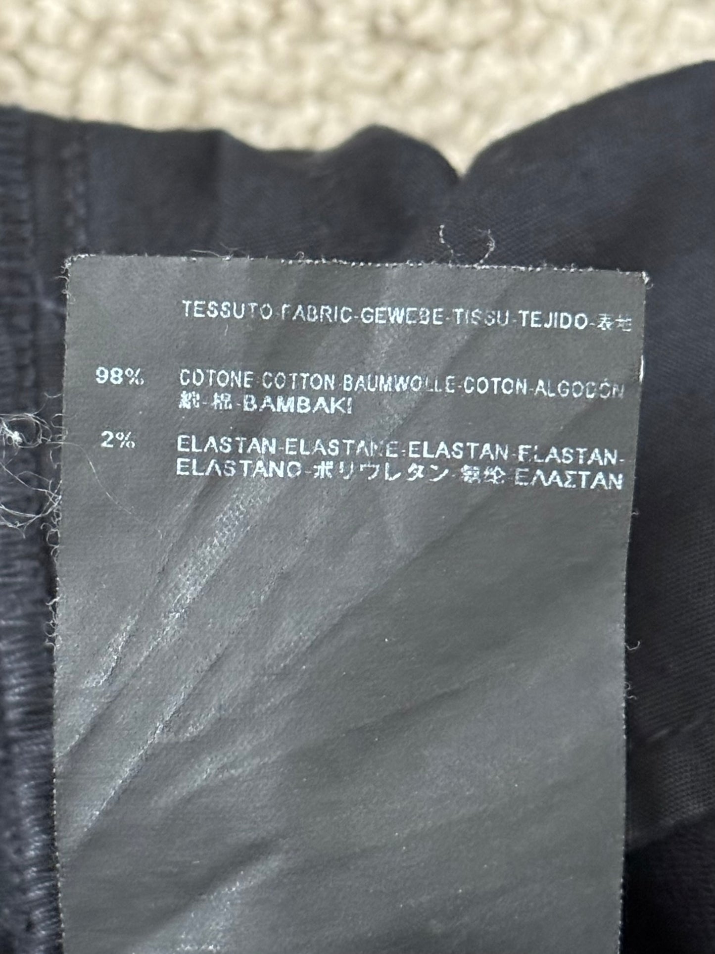 SS15 Saint Laurent by Hedi Slimane Black Wax D02 Denim Jeans