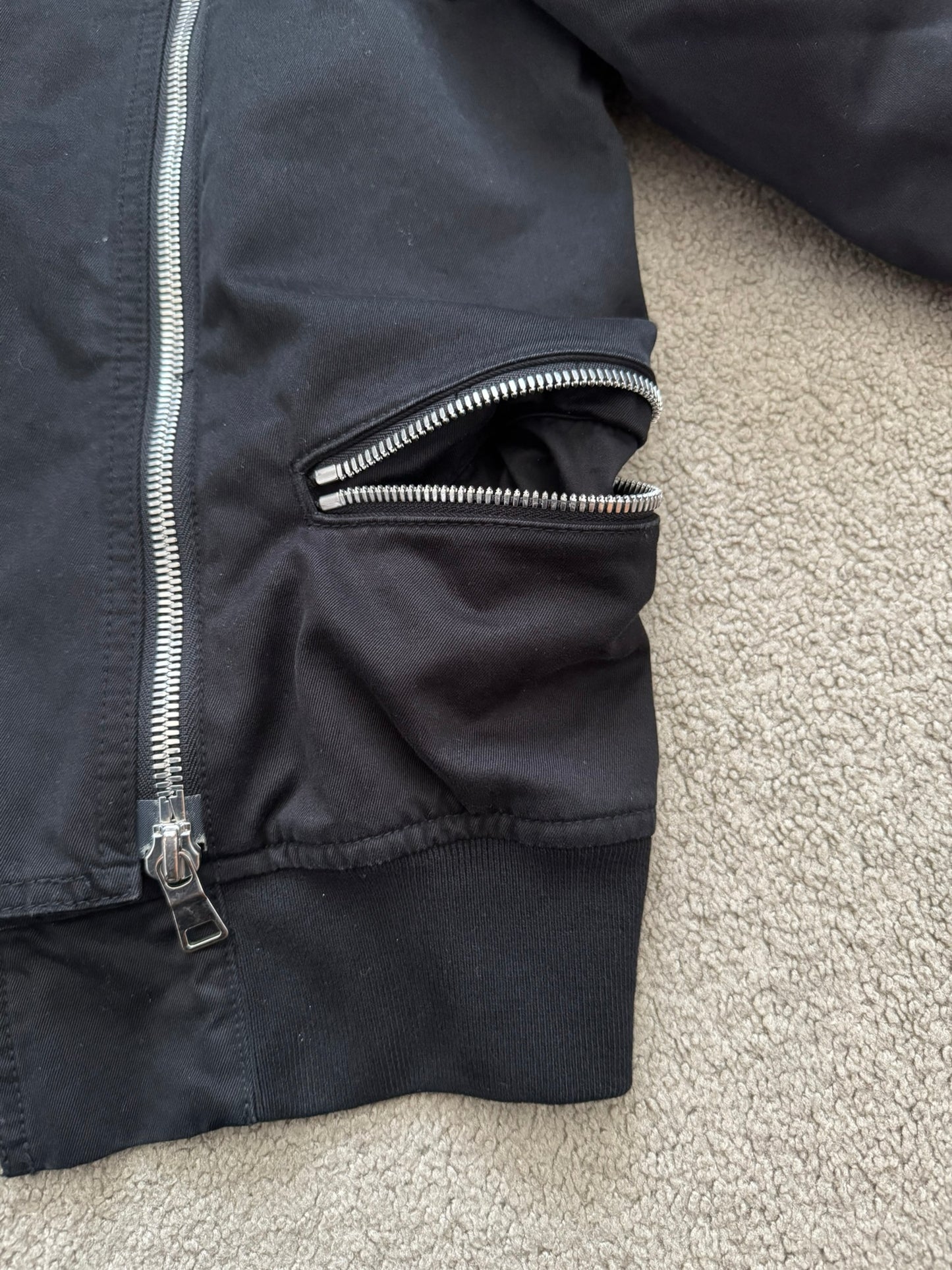 SS17 Balmain by Olivier Rousteing Hooded Biker Zipper Jacket