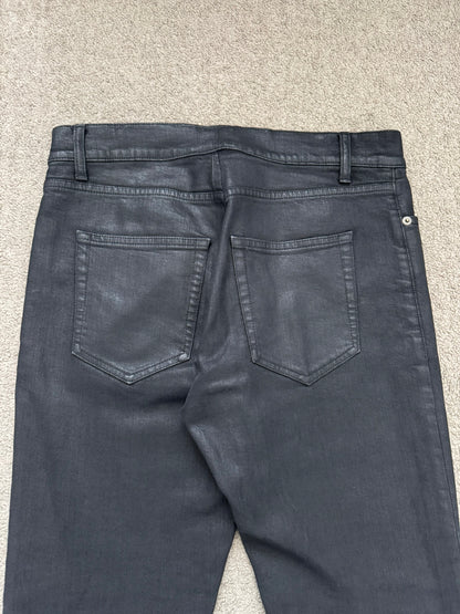 SS15 Saint Laurent by Hedi Slimane Black Wax D02 Denim Jeans