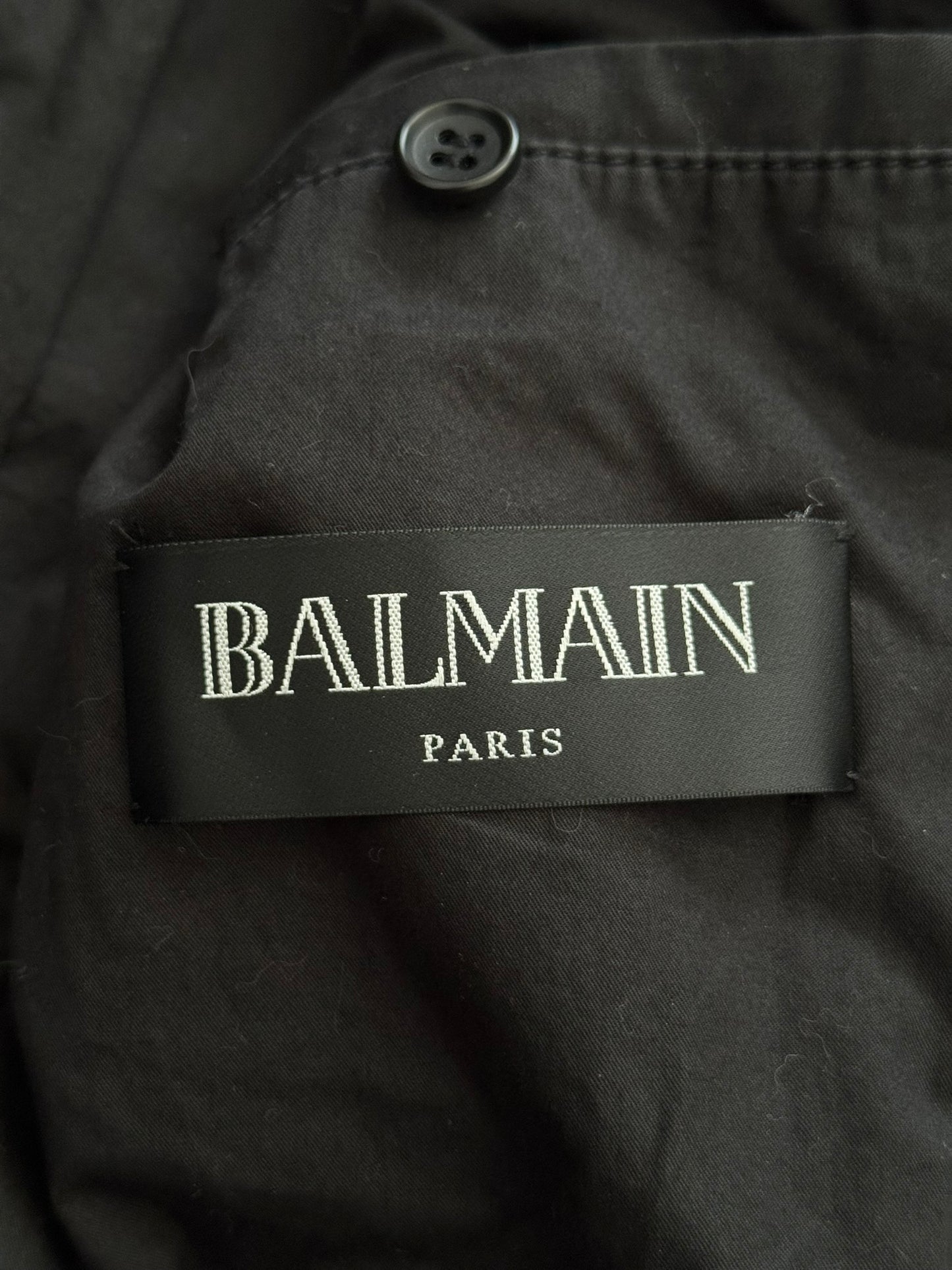 SS17 Balmain by Olivier Rousteing Hooded Biker Zipper Jacket