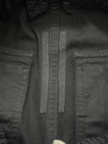 SS25 Rick Owens DRKSHDW Black Wide Creatch Cargo Pants