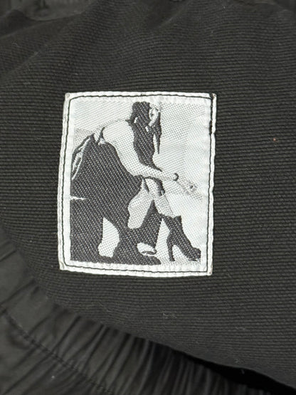 SS25 Rick Owens DRKSHDW Black Wide Creatch Cargo Pants