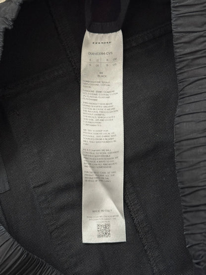 SS25 Rick Owens DRKSHDW Black Wide Creatch Cargo Pants