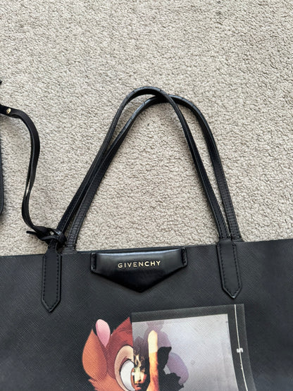 SS14 Givenchy by Riccardo Tisci Bambi Coated Tote Bag