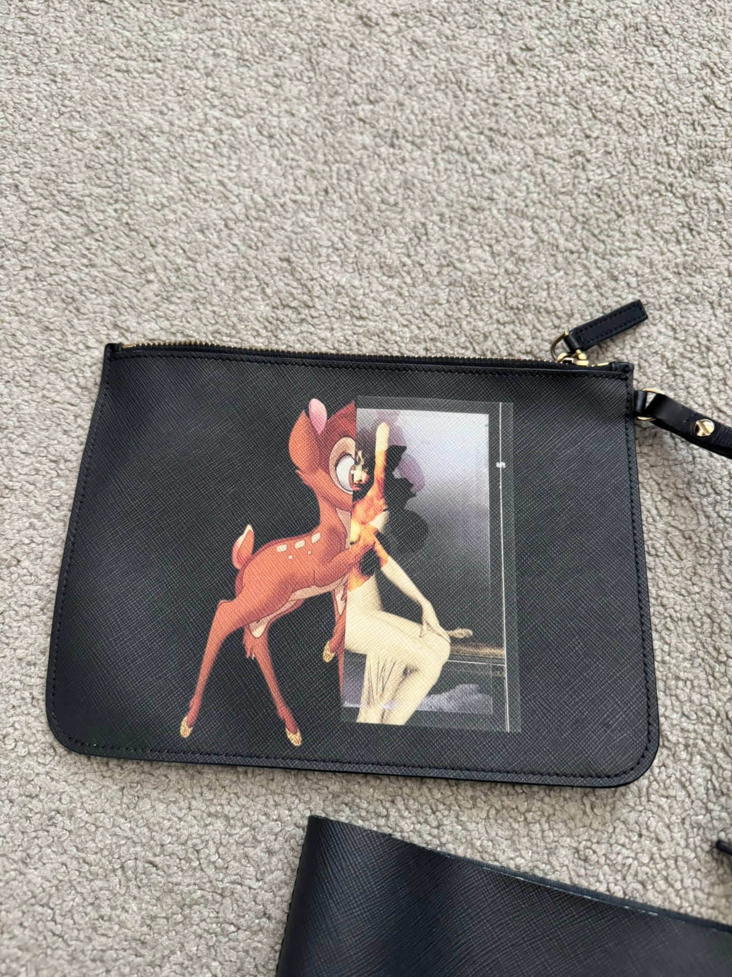 SS14 Givenchy by Riccardo Tisci Bambi Coated Tote Bag