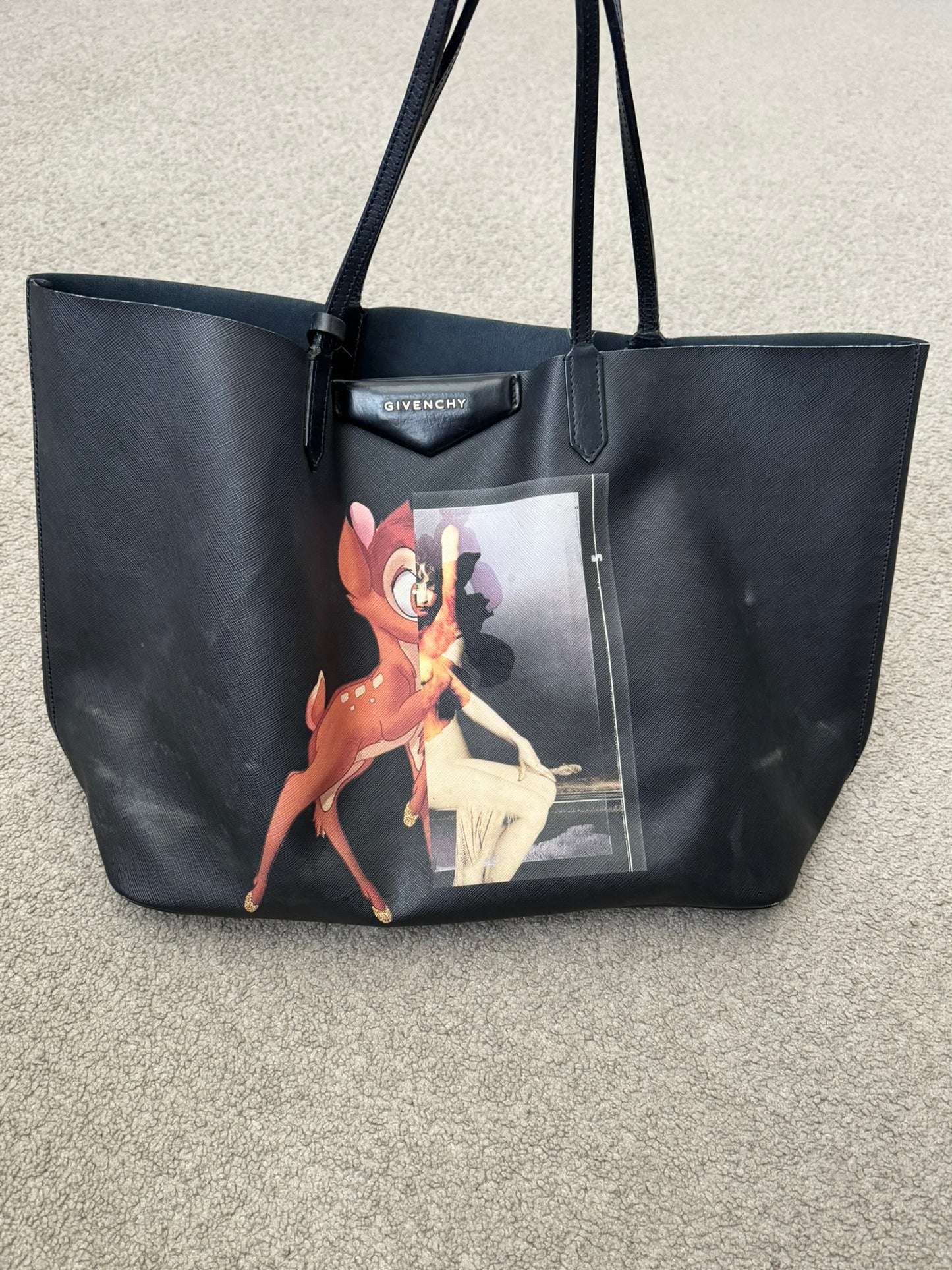 SS14 Givenchy by Riccardo Tisci Bambi Coated Tote Bag