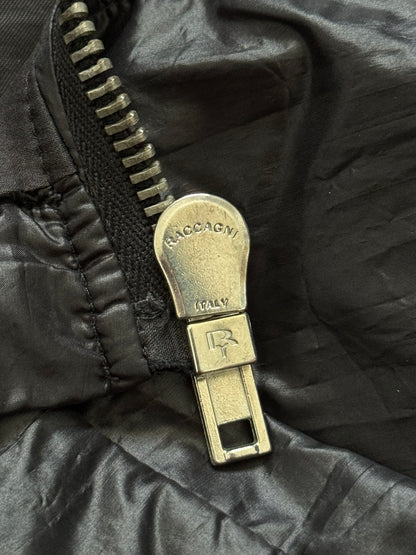 SS10 Rick Owens Mainline Black Nylon Scuba Bullet Jacket