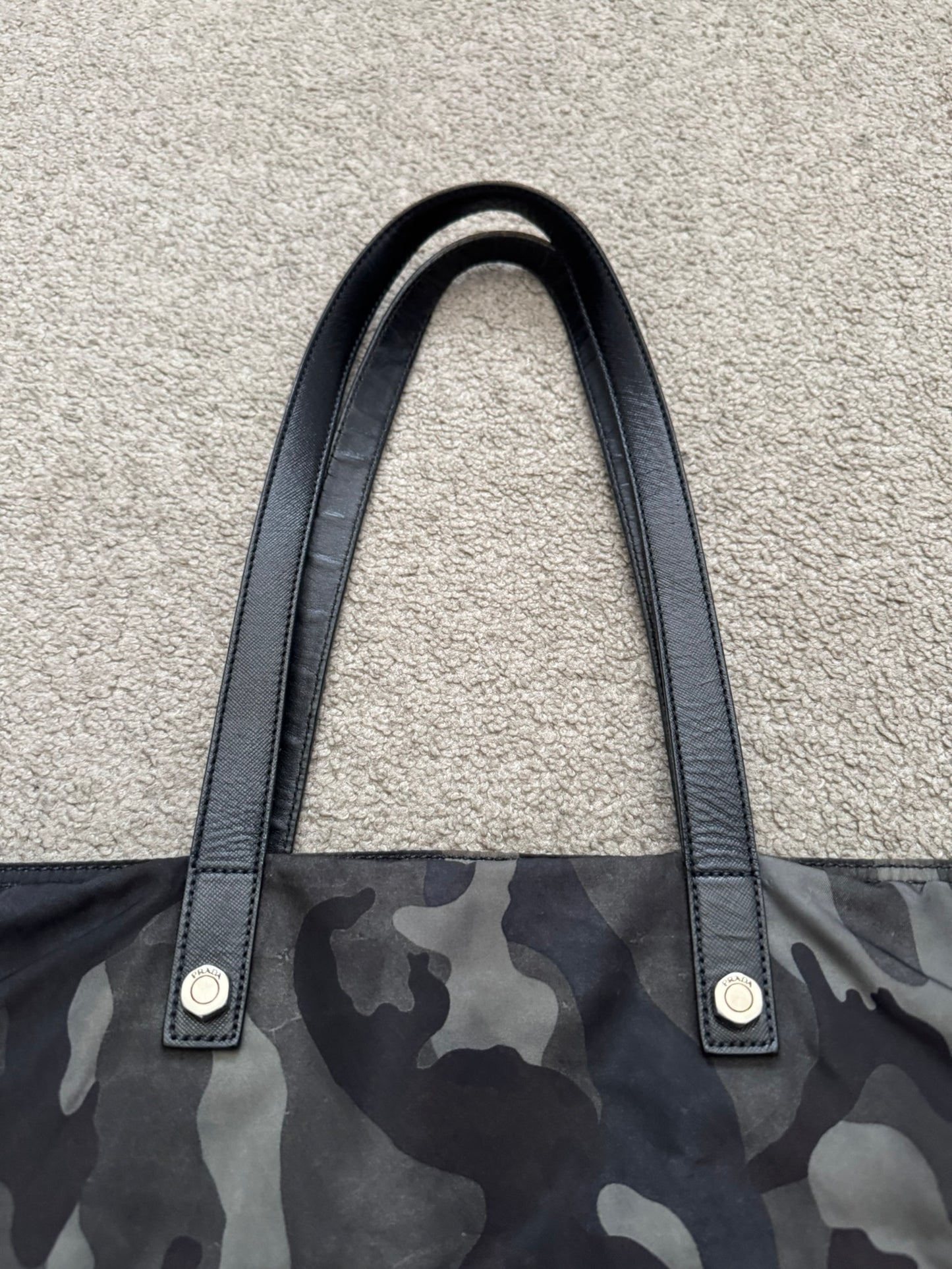 FW13 Prada Tessuto Nylon Camo Tote Bag