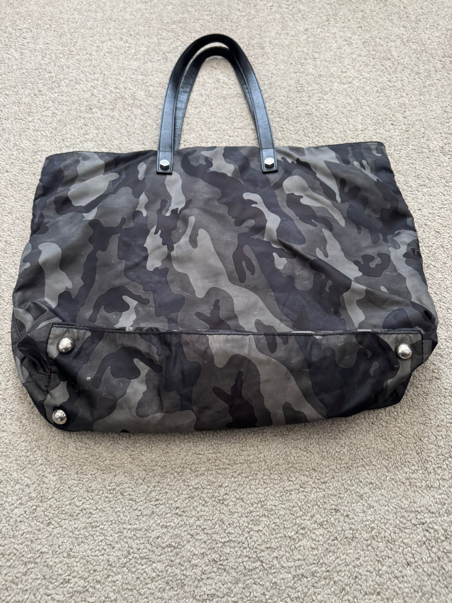 FW13 Prada Tessuto Nylon Camo Tote Bag