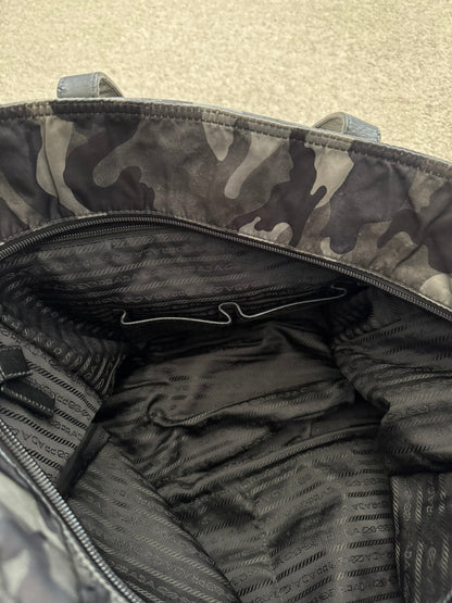 FW13 Prada Tessuto Nylon Camo Tote Bag