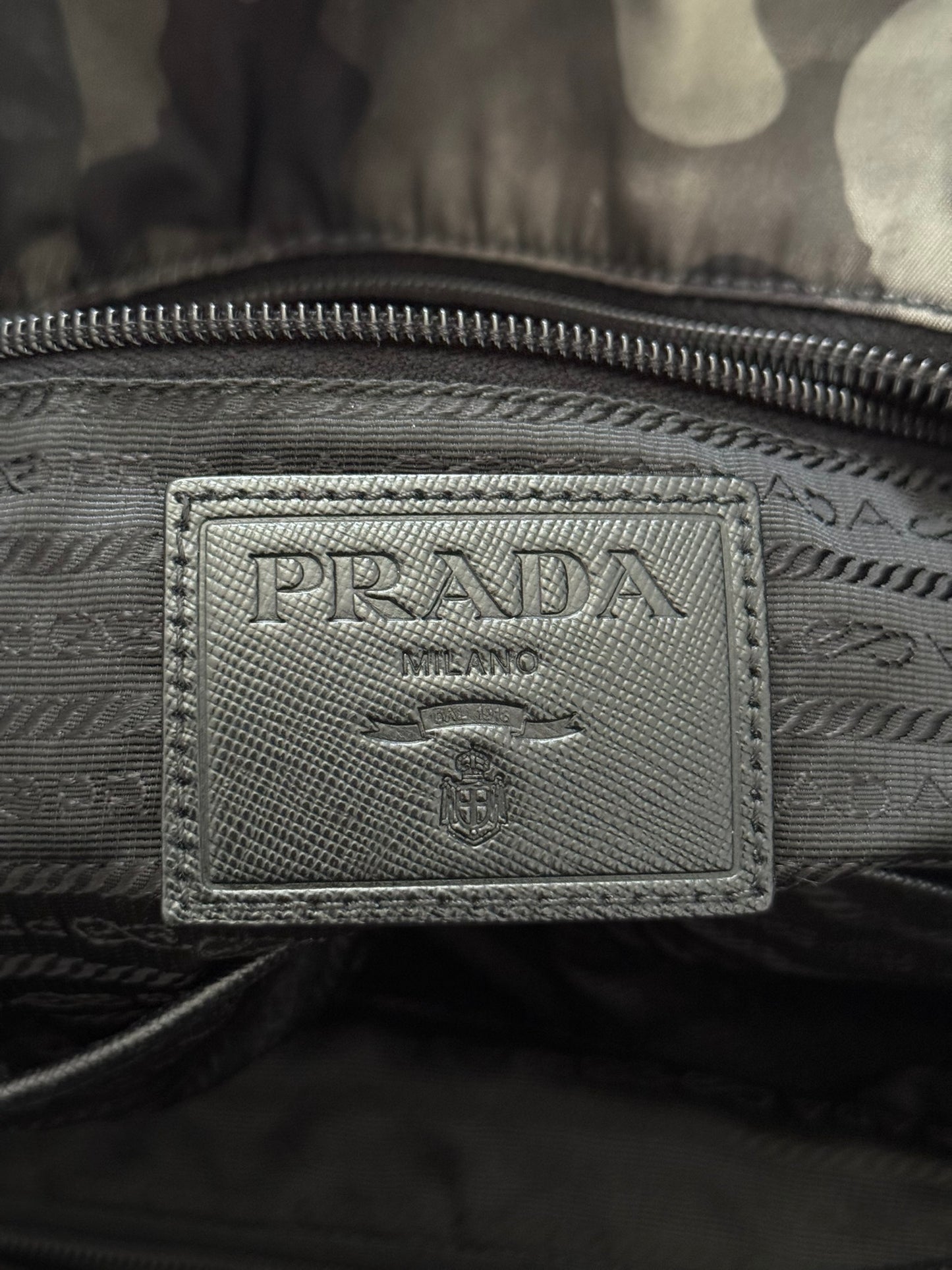 FW13 Prada Tessuto Nylon Camo Tote Bag