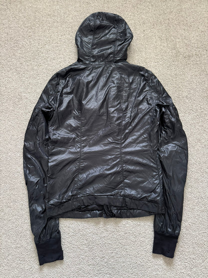 SS10 Rick Owens Mainline Black Nylon Scuba Bullet Jacket