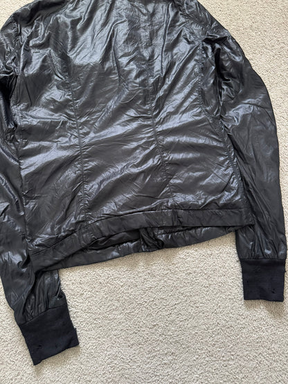 SS10 Rick Owens Mainline Black Nylon Scuba Bullet Jacket