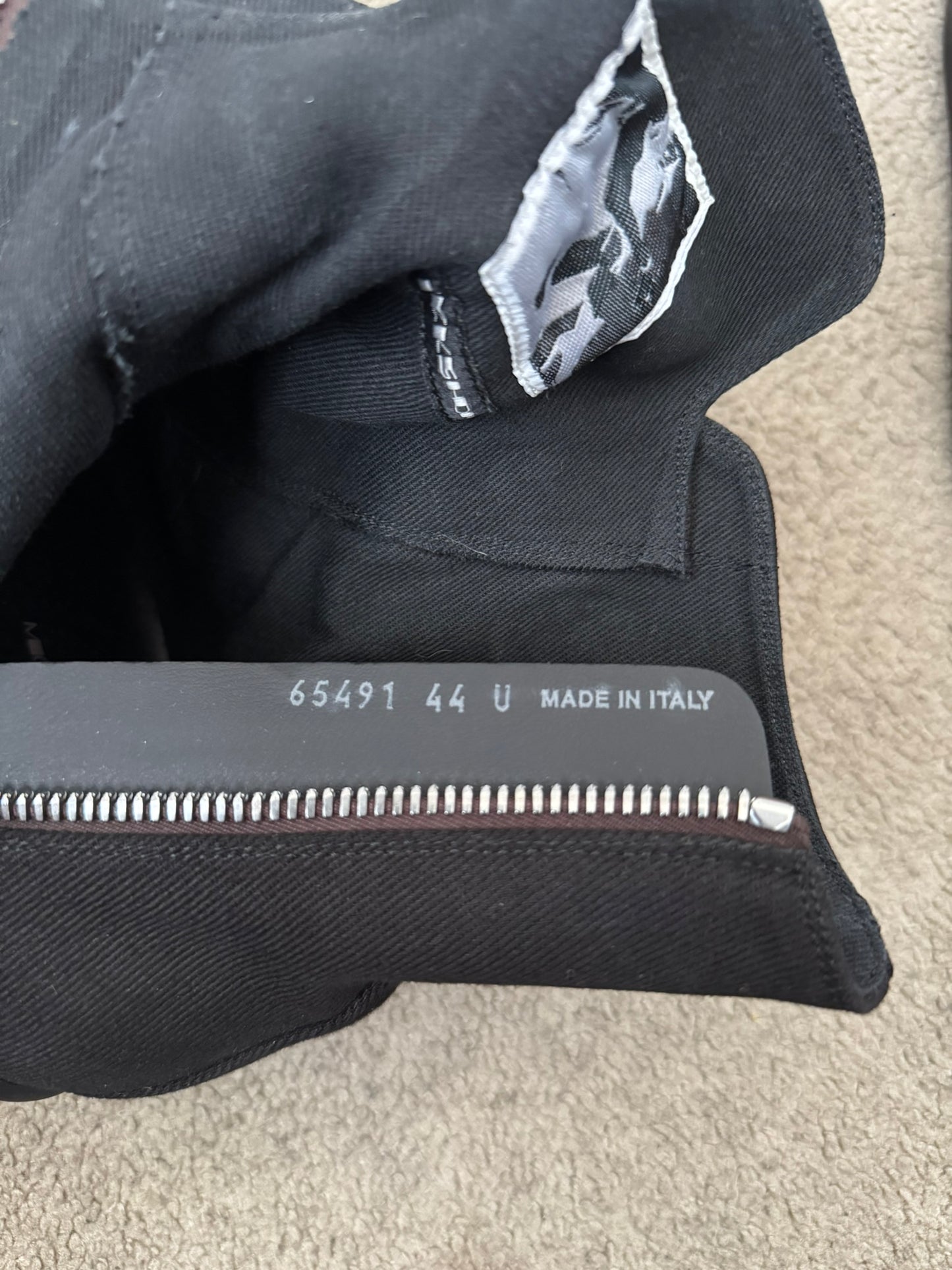 SS25 Rick Owens DRKSHDW Hexagram Black High Top Ramones Sneakers