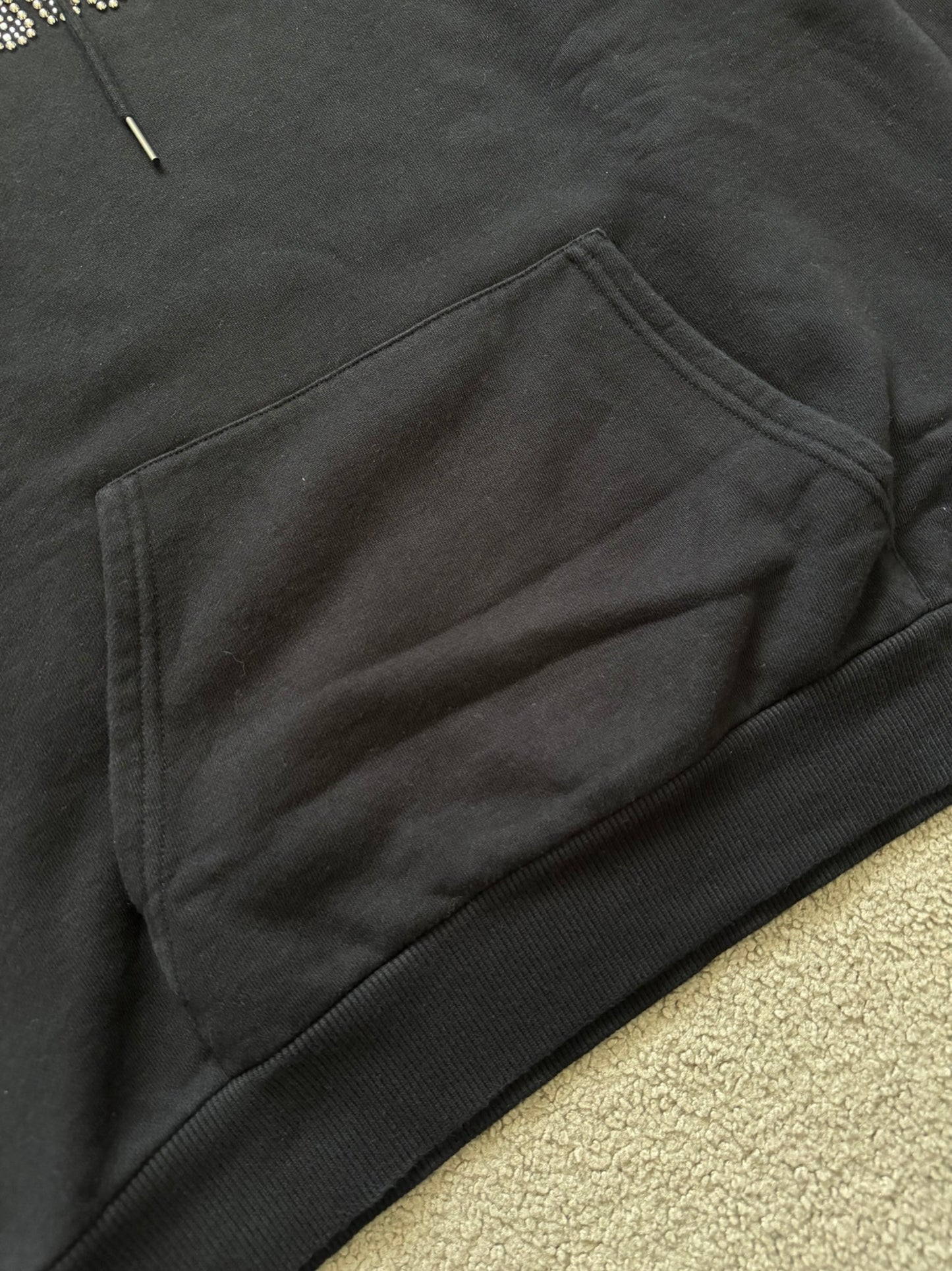 FW21 Celine by Hedi Slimane Strange Studded Pullover Hoodie