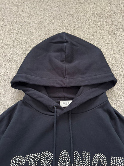 FW21 Celine by Hedi Slimane Strange Studded Pullover Hoodie