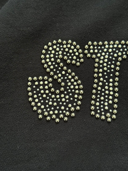 FW21 Celine by Hedi Slimane Strange Studded Pullover Hoodie