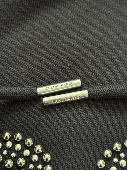 FW21 Celine by Hedi Slimane Strange Studded Pullover Hoodie