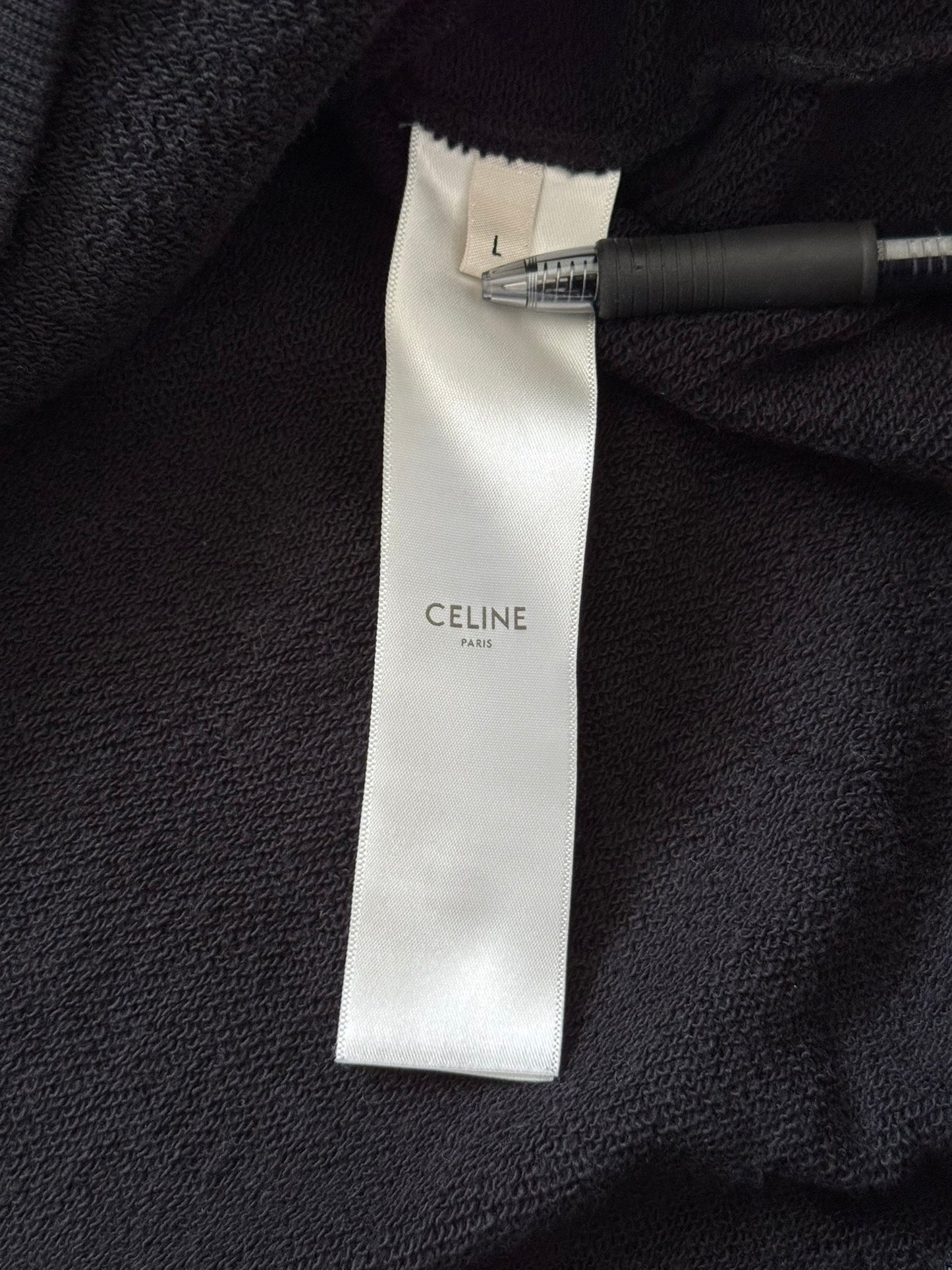 FW21 Celine by Hedi Slimane Strange Studded Pullover Hoodie