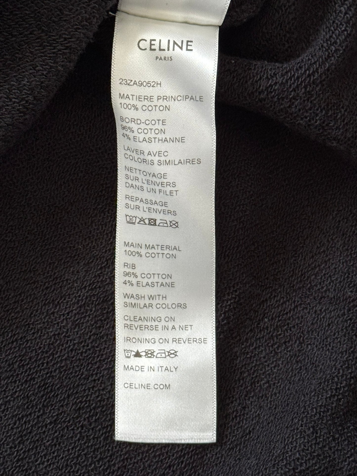 FW21 Celine by Hedi Slimane Strange Studded Pullover Hoodie