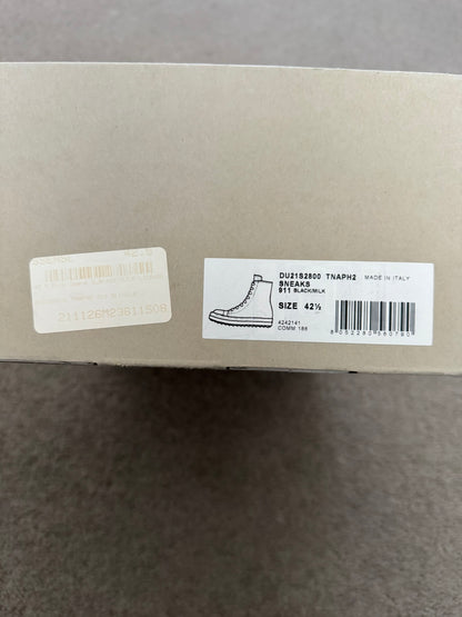 SS21 Rick Owens DRKSHDW Black & White High Ramones Sneakers