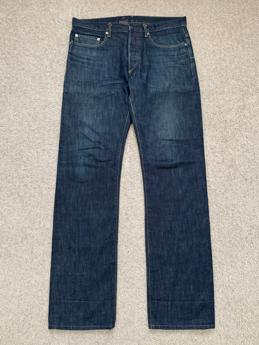 SS03 Dior Homme by Hedi Slimane "Follow Me" MIJ Indigo Raw Denim Jeans