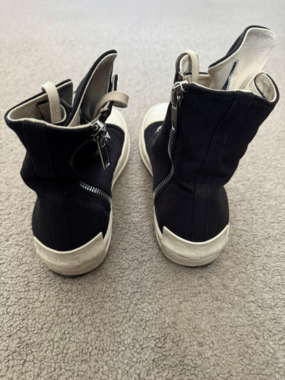 SS21 Rick Owens DRKSHDW Black & White High Ramones Sneakers