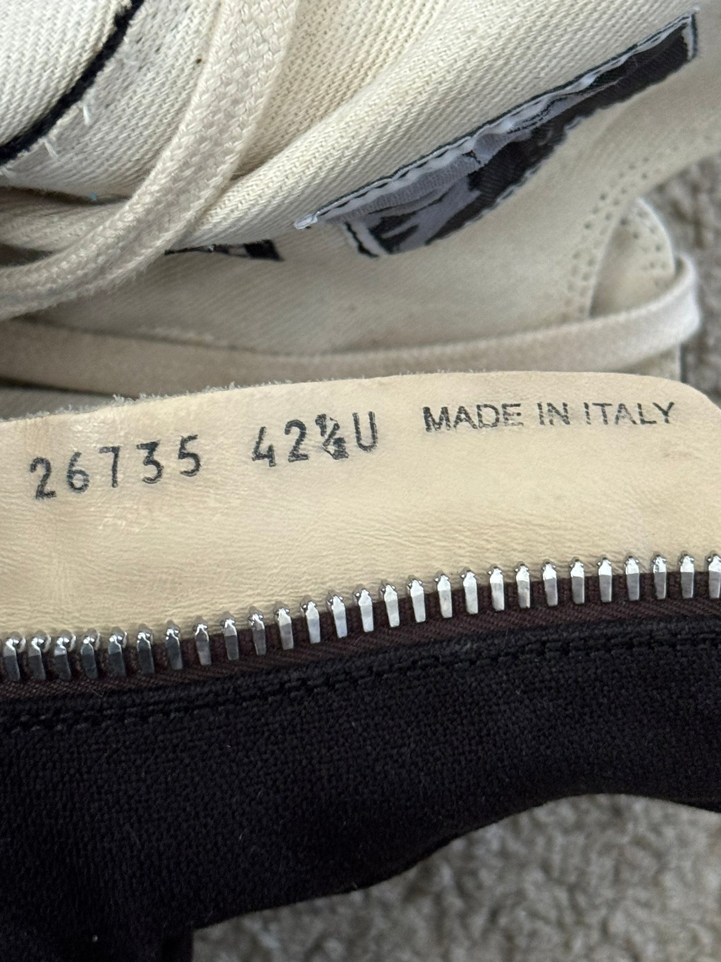 SS21 Rick Owens DRKSHDW Black & White High Ramones Sneakers