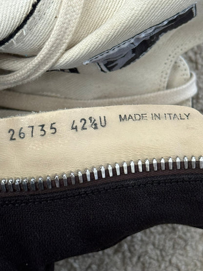 SS21 Rick Owens DRKSHDW Black & White High Ramones Sneakers