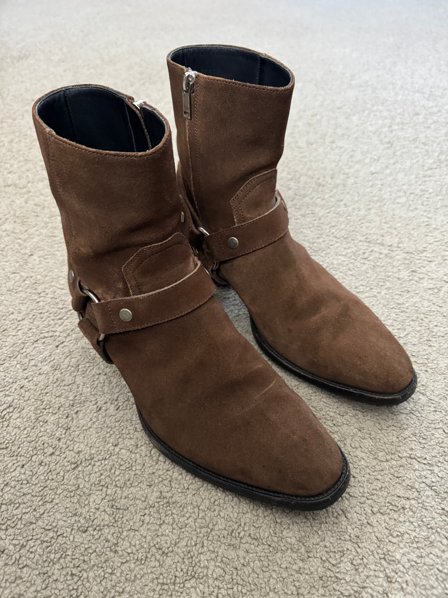 SS15 Saint Laurent by Hedi Slimane Wyatt 40 Harness Boots