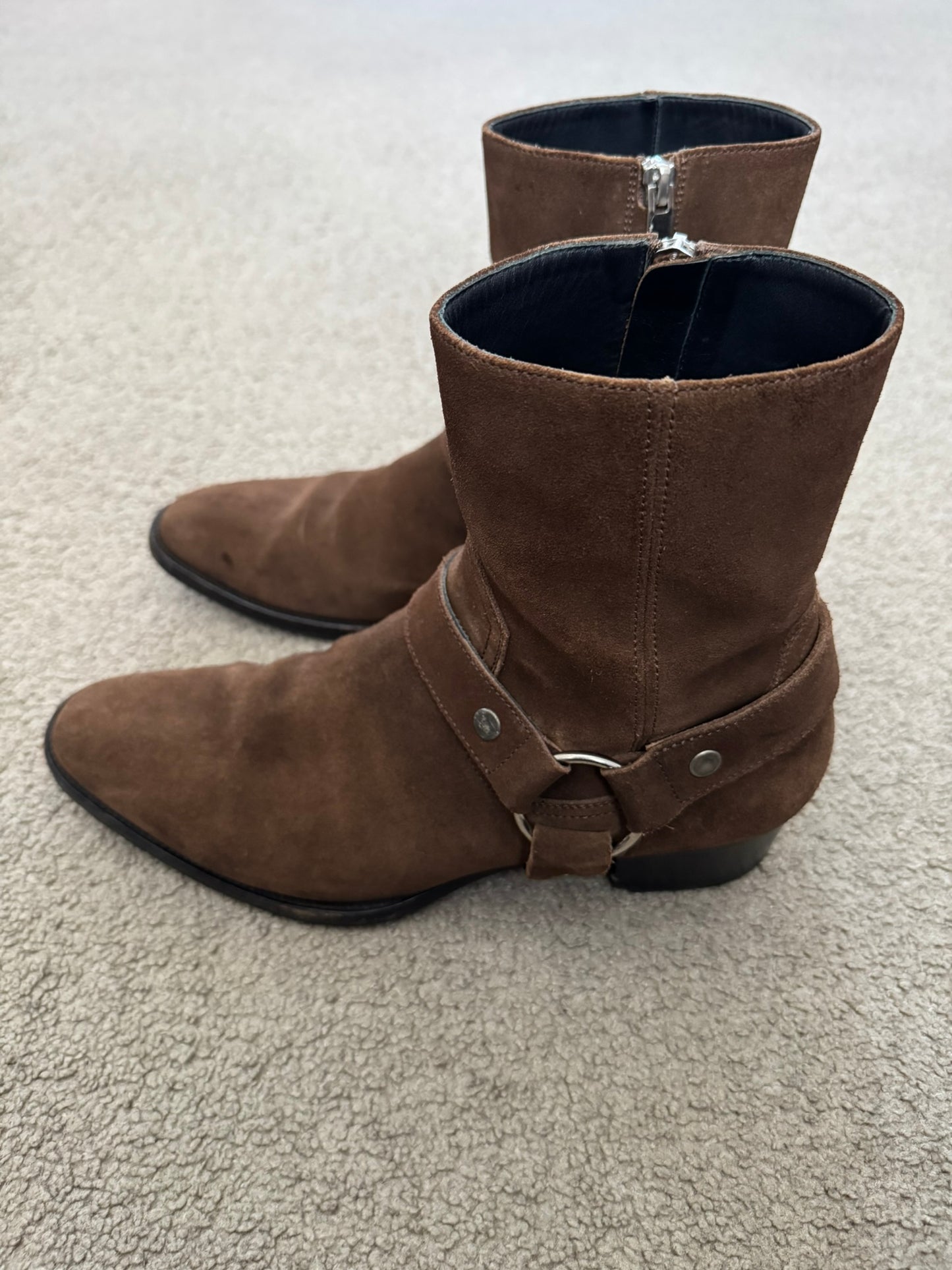 SS15 Saint Laurent by Hedi Slimane Wyatt 40 Harness Boots