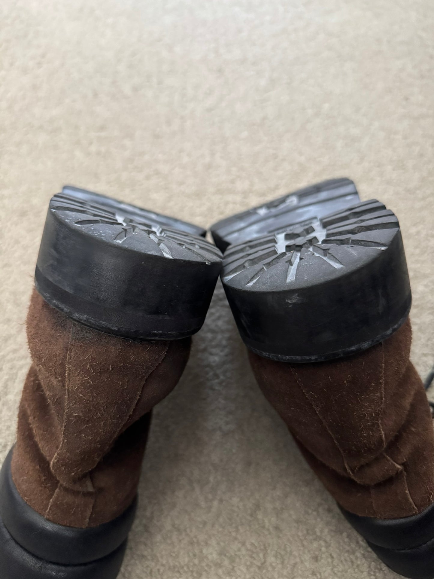 FW15 Saint Laurent by Hedi Slimane Brushed Suede Ranger Boots