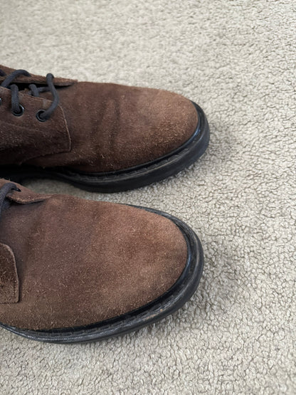 FW15 Saint Laurent by Hedi Slimane Brushed Suede Ranger Boots