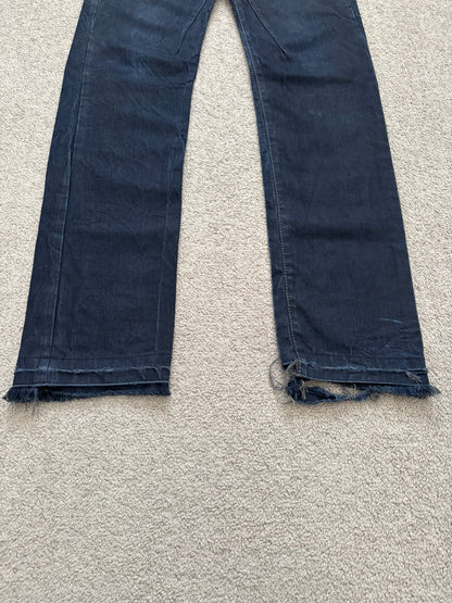 FW08 Rick Owens DRKSHDW "Stag" Whiskered Detroit Cut Denim Jeans