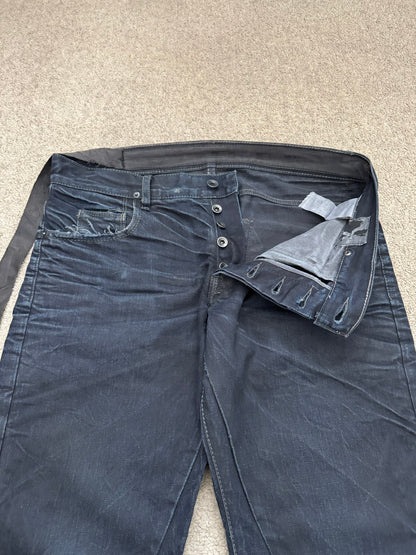 FW08 Rick Owens DRKSHDW "Stag" Whiskered Detroit Cut Denim Jeans