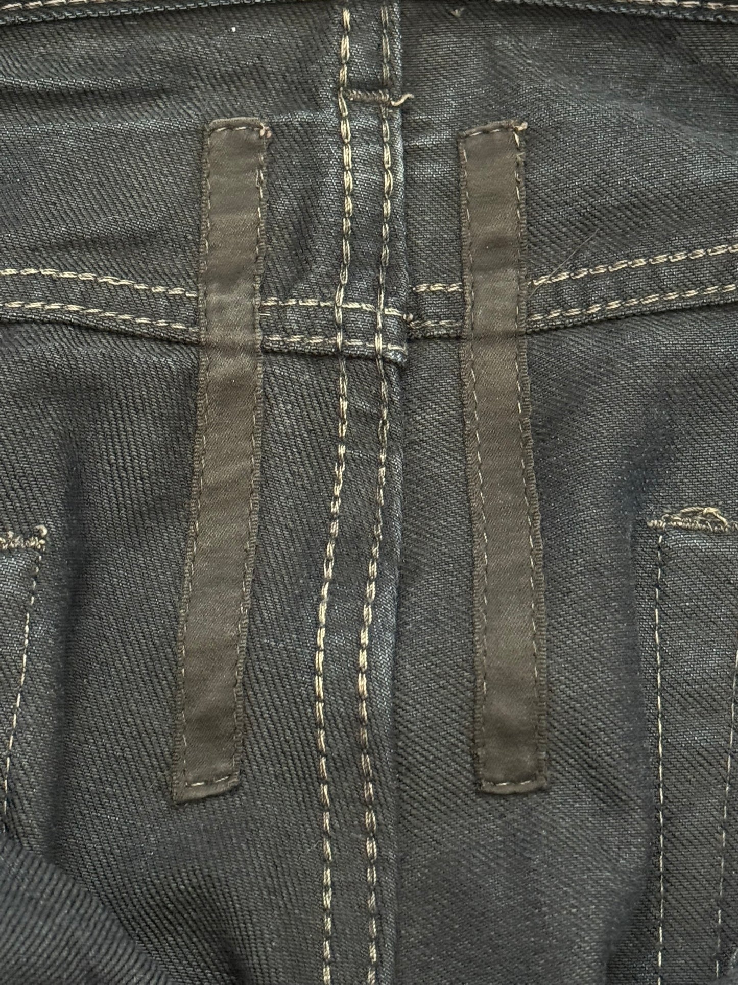 FW08 Rick Owens DRKSHDW "Stag" Whiskered Detroit Cut Denim Jeans