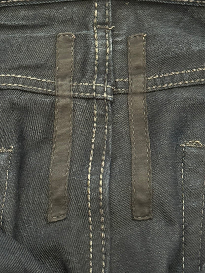 FW08 Rick Owens DRKSHDW "Stag" Whiskered Detroit Cut Denim Jeans
