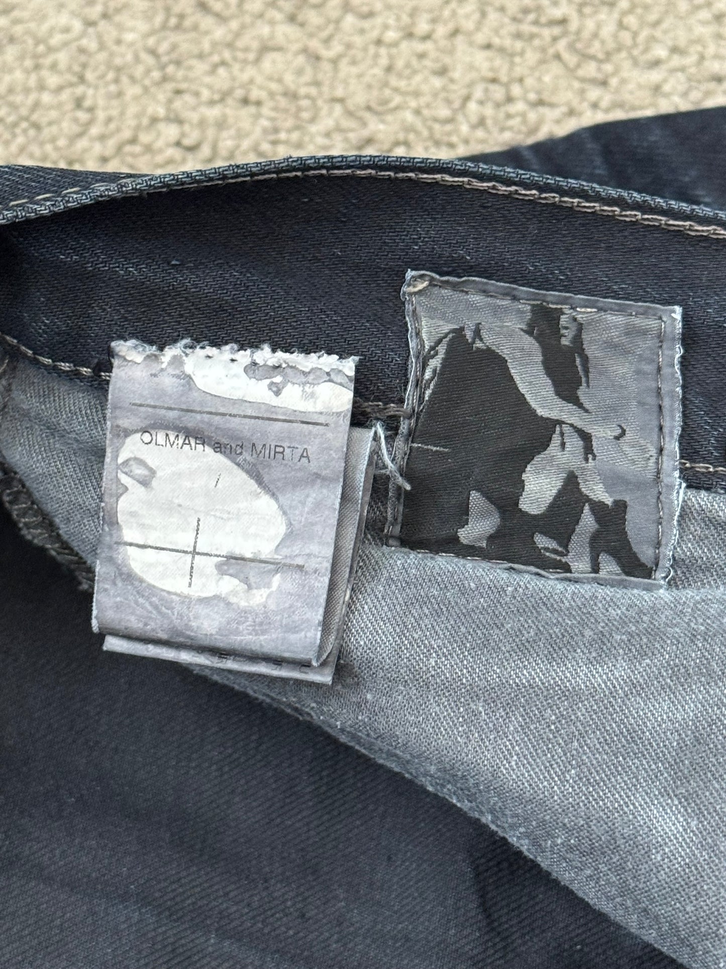 FW08 Rick Owens DRKSHDW "Stag" Whiskered Detroit Cut Denim Jeans