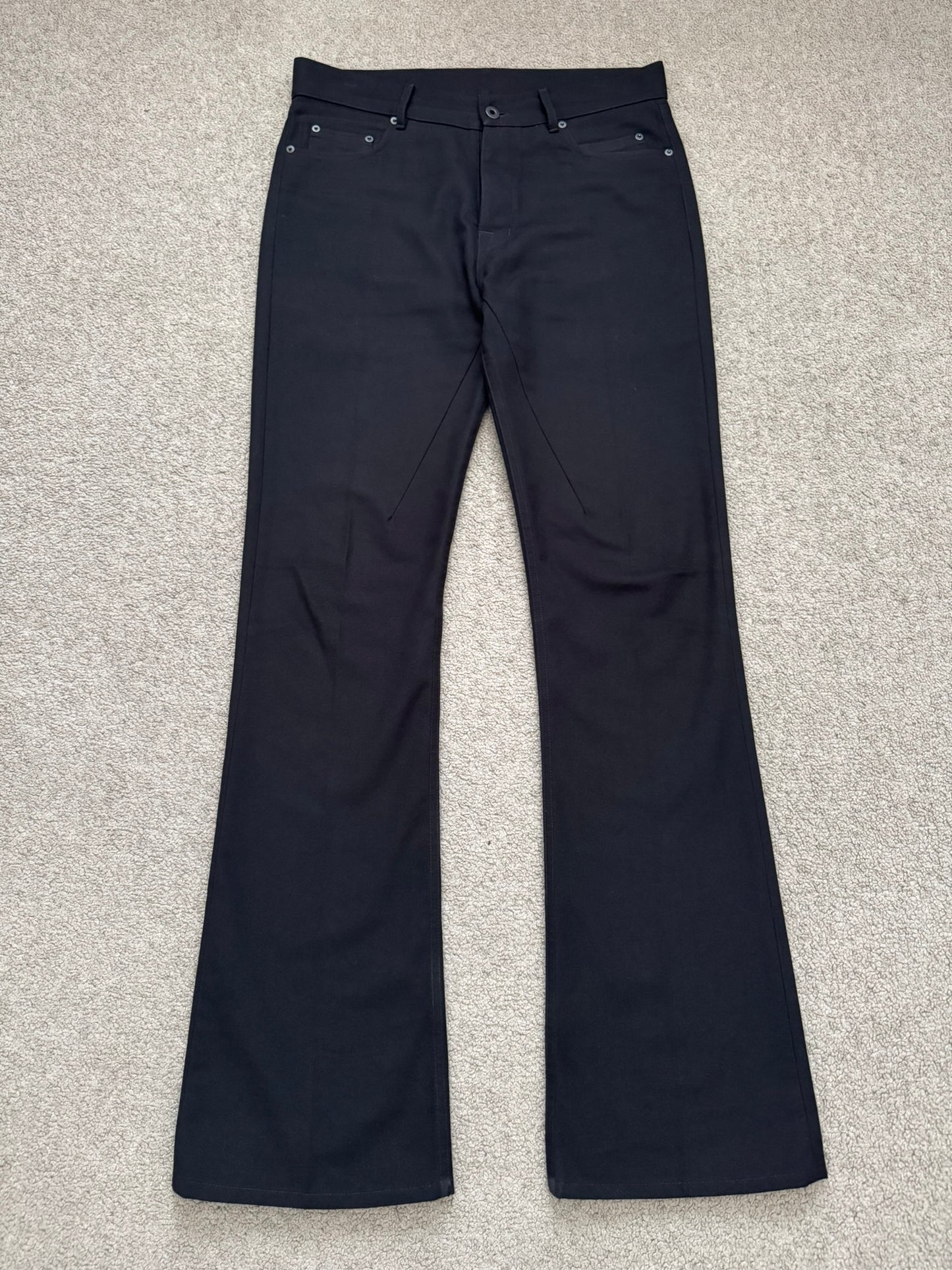SS24 Rick Owens Mainline "Lido" Bonotto Jim Cut Bootcut Jeans