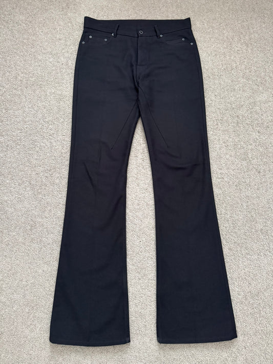 SS24 Rick Owens Mainline "Lido" Bonotto Jim Cut Bootcut Jeans