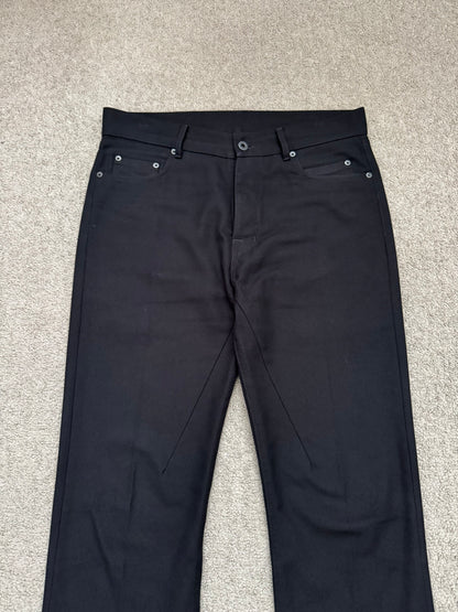 SS24 Rick Owens Mainline "Lido" Bonotto Jim Cut Bootcut Jeans
