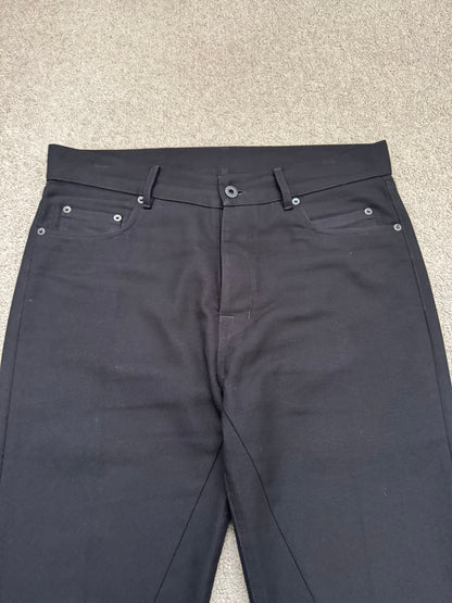 SS24 Rick Owens Mainline "Lido" Bonotto Jim Cut Bootcut Jeans