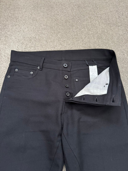 SS24 Rick Owens Mainline "Lido" Bonotto Jim Cut Bootcut Jeans