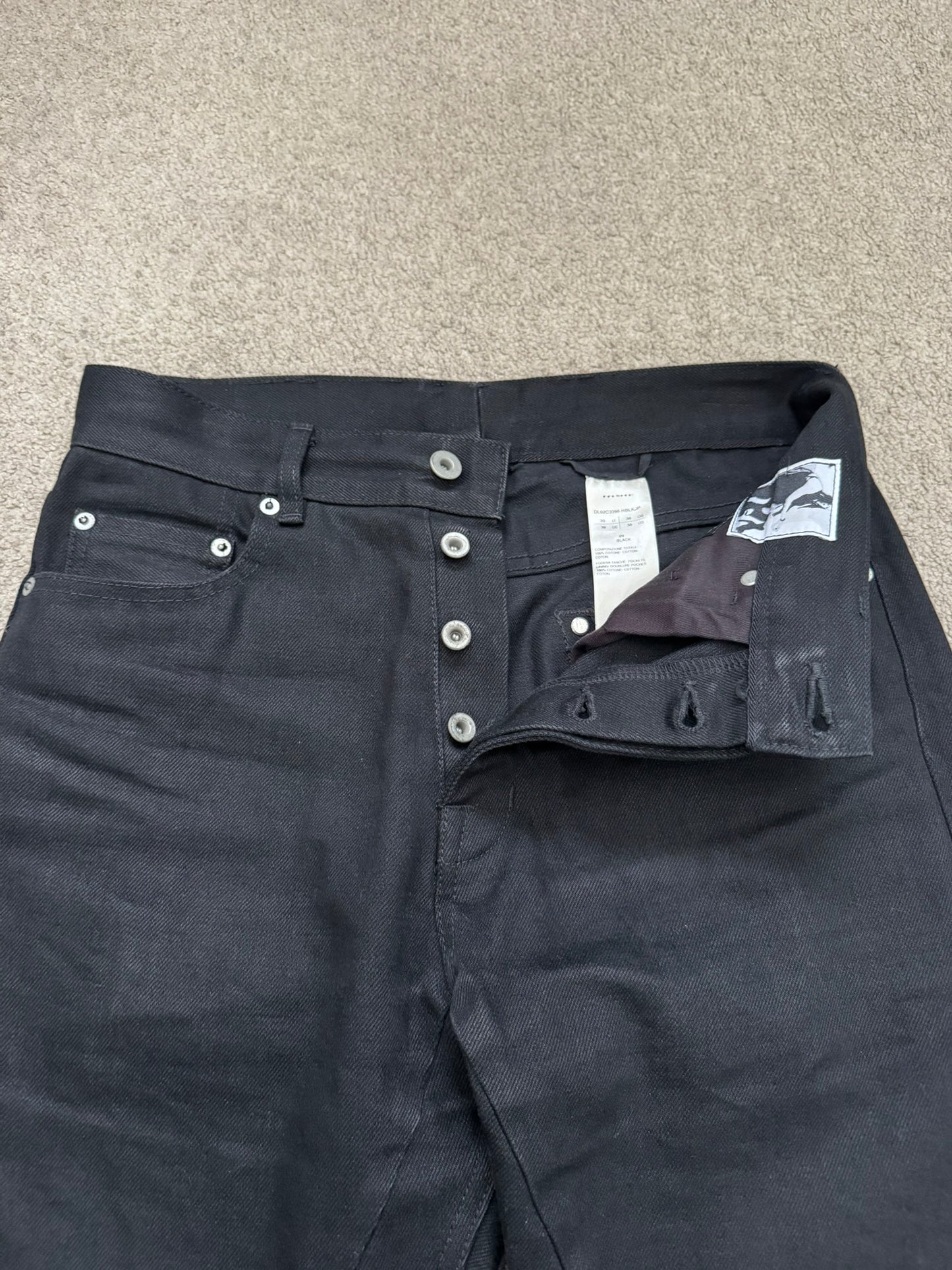 FW23 Rick Owens DRKSHDW MIJ Selvedge Detroit Cut Denim Jeans