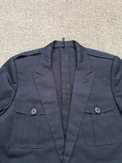 SS06 Dior Homme by Hedi Slimane Navy Safari Cargo Blazer Jacket