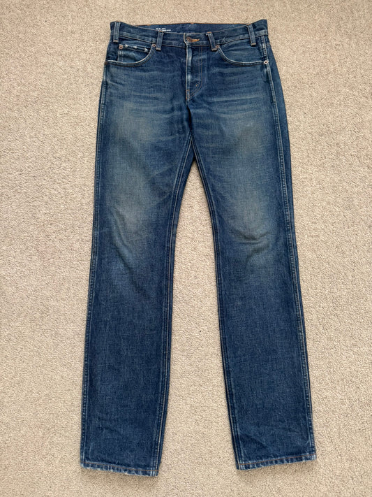 SS20 Celine by Hedi Slimane Indigo Dark Wash Slim Denim Jeans