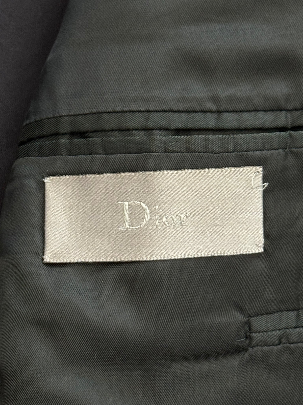 SS06 Dior Homme by Hedi Slimane Navy Safari Cargo Blazer Jacket